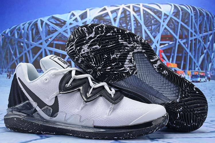 Nike Kyrie 5 Playoffs White Grey Black Shoes
